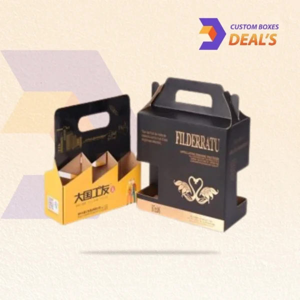 Branded beverage packaging boxes with custom printing for drinks