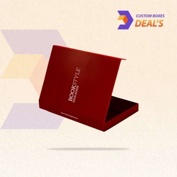 Custom booklet rigid boxes for premium product presentation