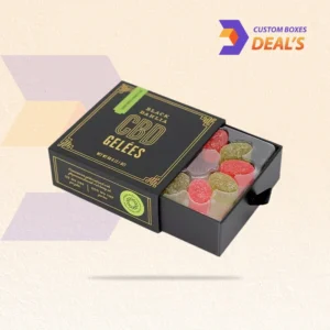 Stylish Custom CBD Candy Boxes with logo printing