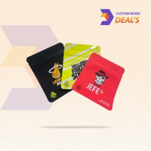 Custom printed child resistant zipper bags smell proof