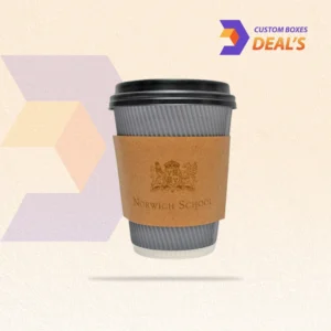 Custom coffee sleeves with logo design