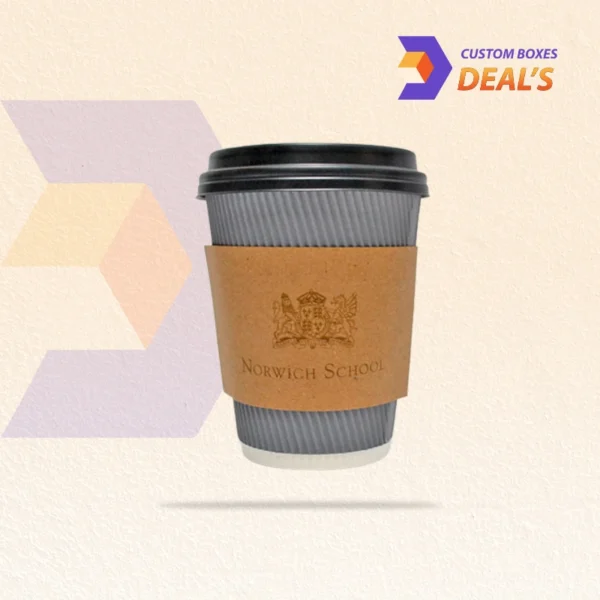 Custom coffee sleeves with logo design