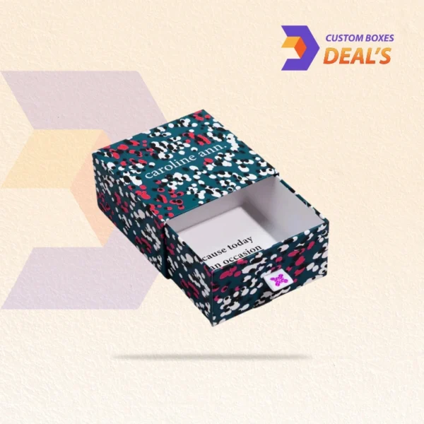 Custom drawer rigid boxes with magnetic closure