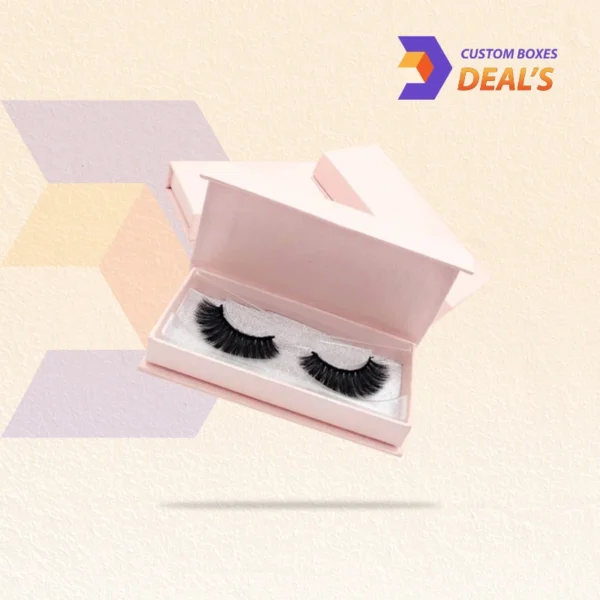 Custom eyelash boxes with logo and window design