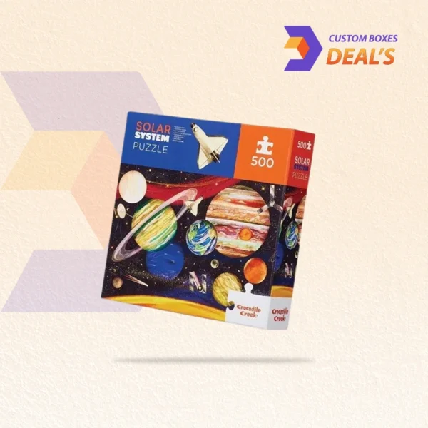 Custom puzzle packaging boxes with logo printing