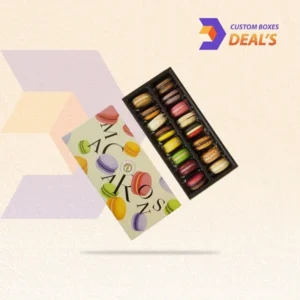 Decorative digital printed box for macarons