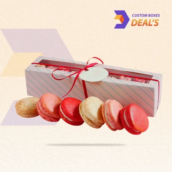 Decorative French macaron box for gift presentation