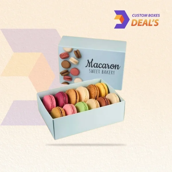 Decorative luxury macaron boxes with high-end finish
