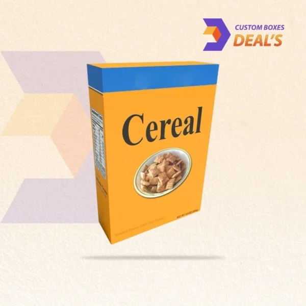 Durable cardboard cereal boxes for retail shelves