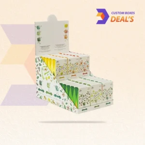 Durable custom cardboard food display boxes for retail