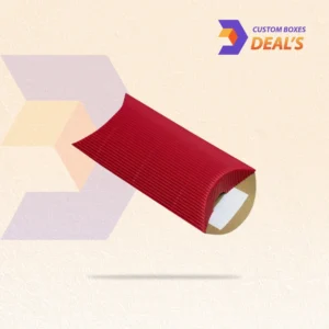 Durable corrugated pillow boxes with logo printing