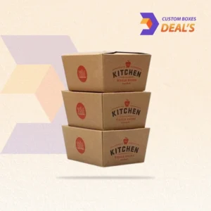Durable folded takeout boxes for hot and cold food items