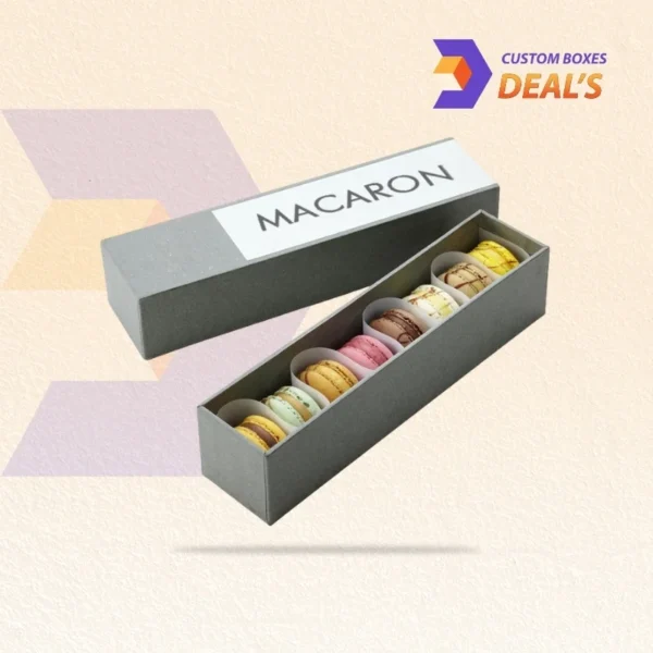 Eco-friendly food grade macaron box with secure closure