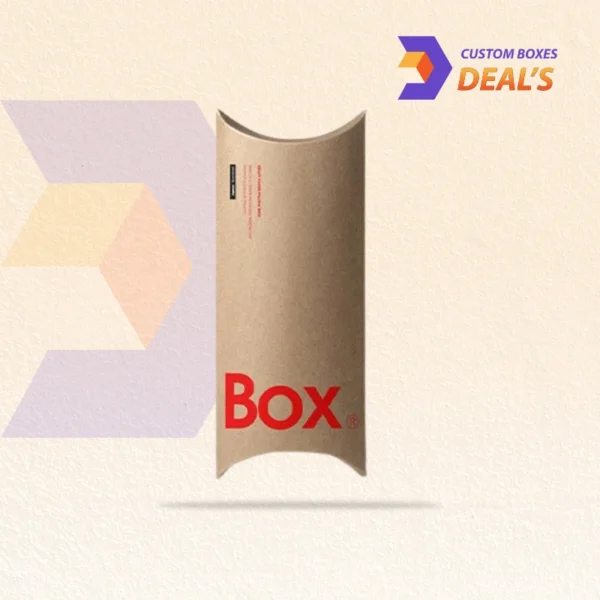 Eco-friendly custom kraft pillow boxes wholesale