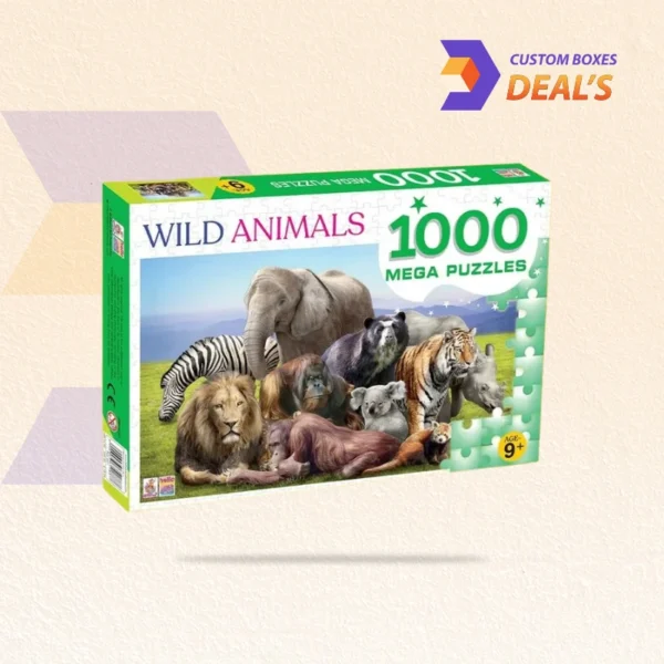 Eco-friendly puzzle storage boxes with custom design