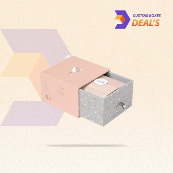 Luxury custom drawer rigid boxes with logo printing