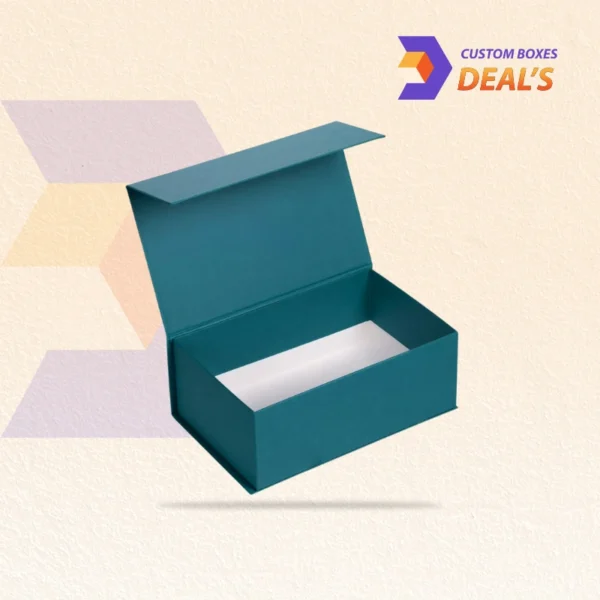 Premium rigid magnetic closure boxes with logo printing