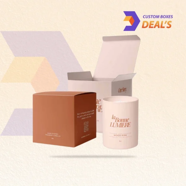 Printed cardboard candle boxes with logo