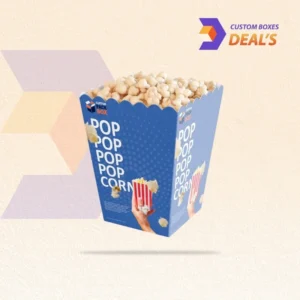 Printed cardboard popcorn serving boxes for movie nights and fairs