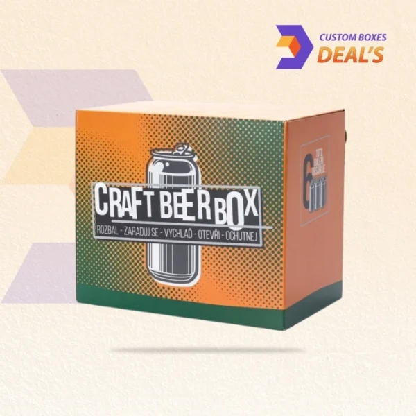Printed craft beverage boxes for breweries, juice makers, and soda brands