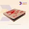 Custom kraft pizza box printed with logo for branding and takeaway