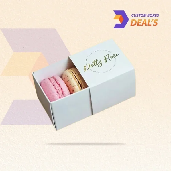 Stylish dessert packaging boxes for luxury macarons