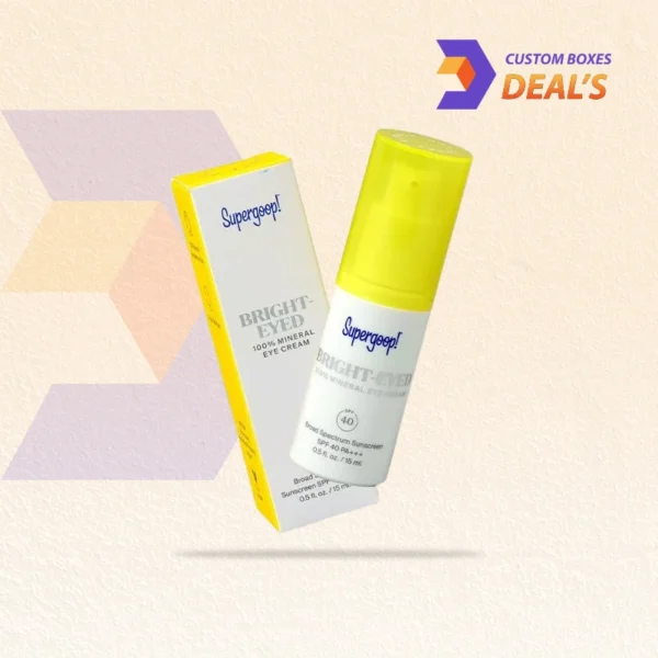 Wholesale cardboard eye cream boxes with custom design