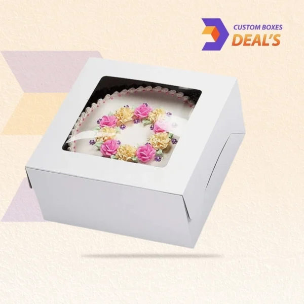 Eco-Friendly White Kraft Bakery Boxes