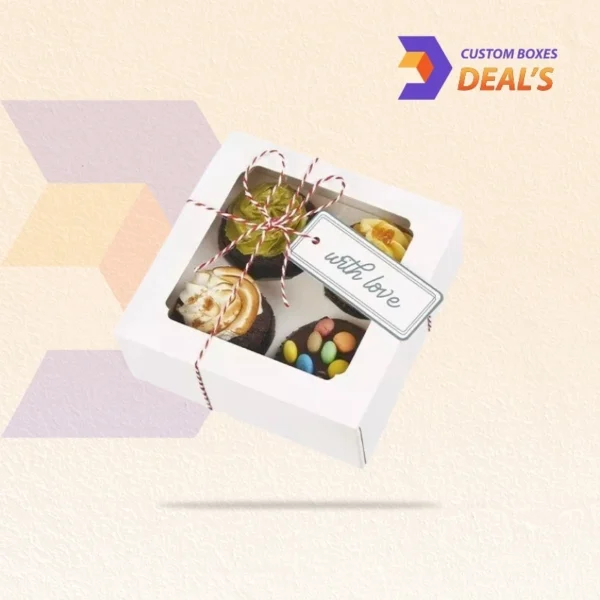 bakery cake packaging box including support insert for stability