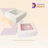 heavy-duty cake shipping box with stabilizing insert inside