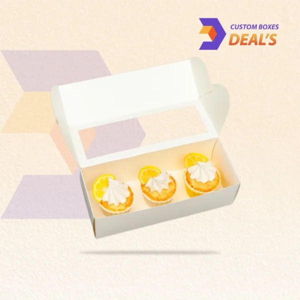 small cupcake boxes with cardboard dividers for bakery display