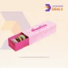 pastel pink donut packaging box for boutique bakeries