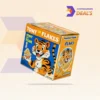 animal mascot cereal branding with energetic tiger design