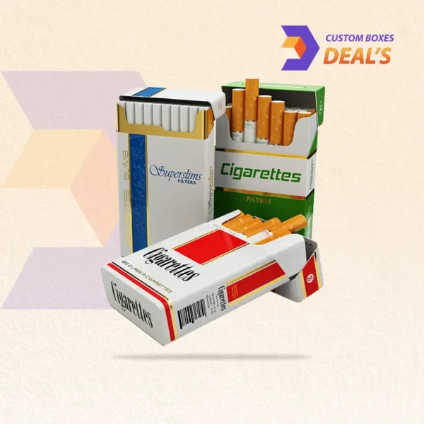 clean unbranded paper cigarette box for printing
