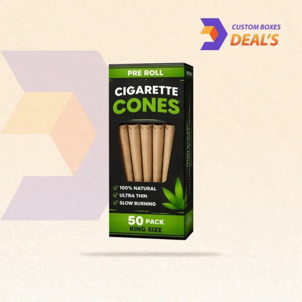 sturdy cardboard box for storing pre roll cones