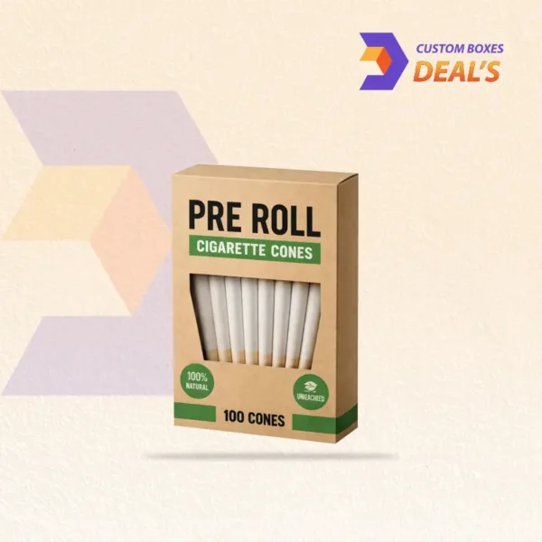 custom printed box for pre roll cigarette cones branding