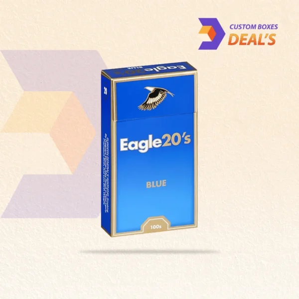 Matte Finish Blue Cigarette Box