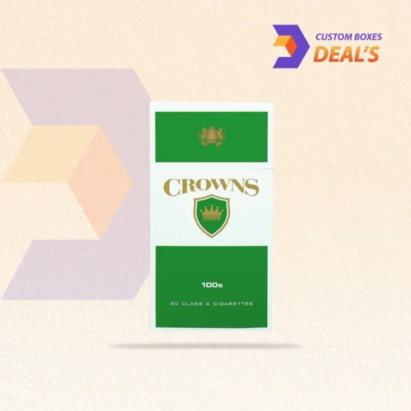 eco themed green cigarette boxes for brand packaging