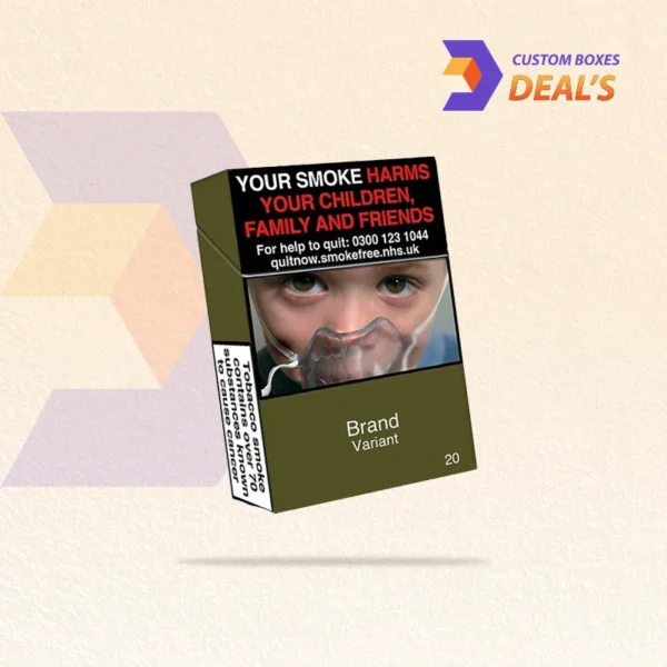 european style cigarette box packaging with refined layout