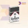 luxury black cigarette box front panel with minimal typography