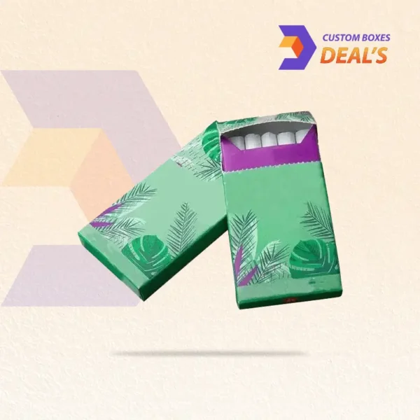 matte finish herbal cigarette packaging with minimalist layout