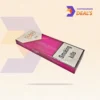 matte pink cigarette box featuring custom logo placement