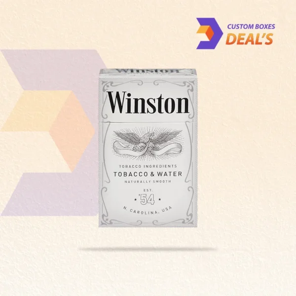 White cigarette box with elegant and sleek packaging for smokers in USA