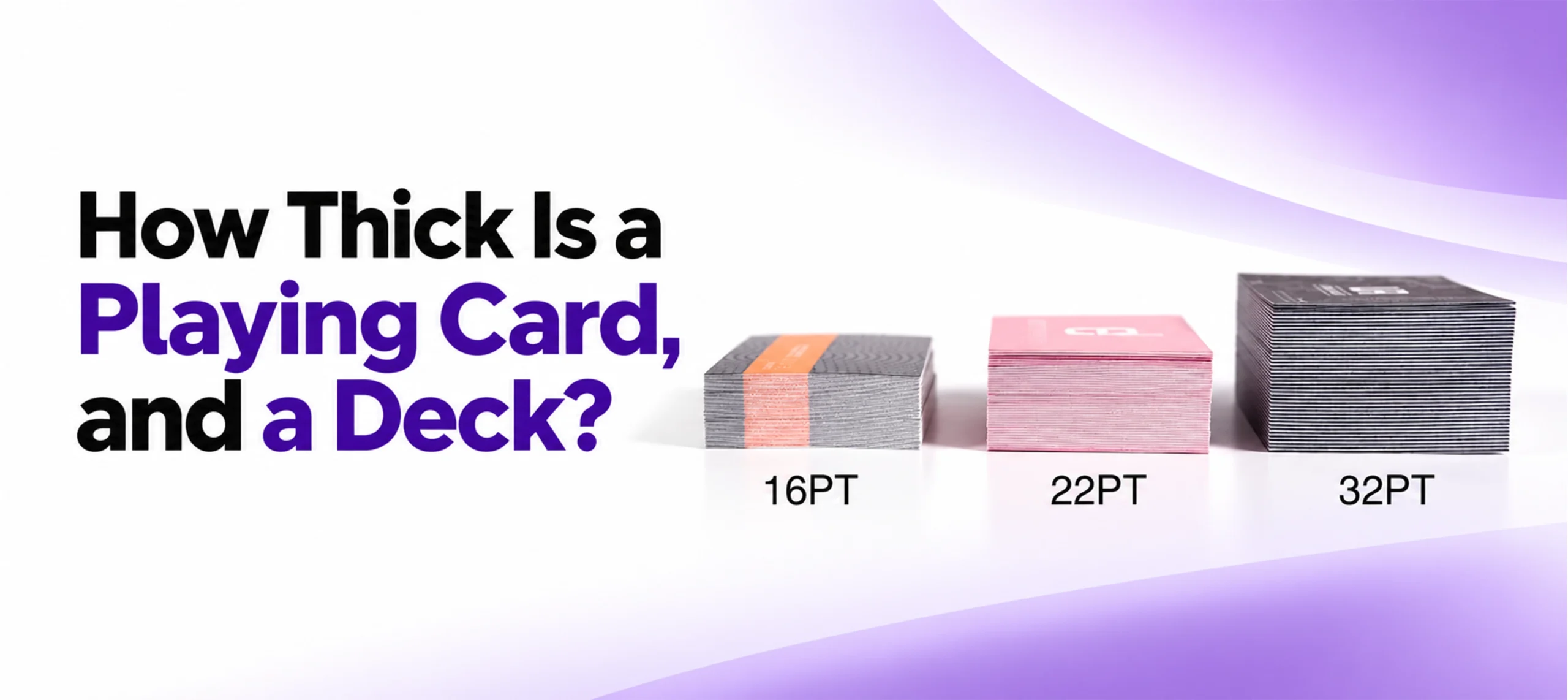 How Thick Is a Playing Card, and a Deck