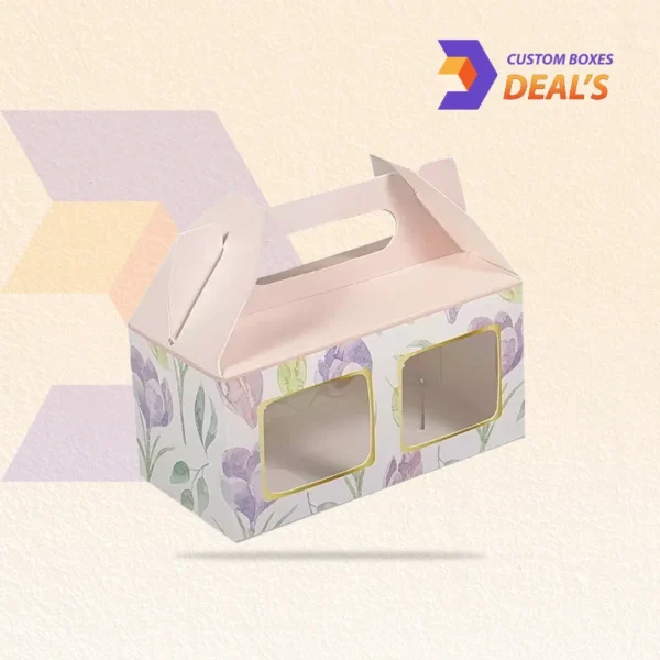 bakery gable box with front window to showcase cookies and treats