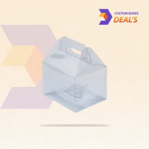 custom printed clear gable boxes with window panel for branding