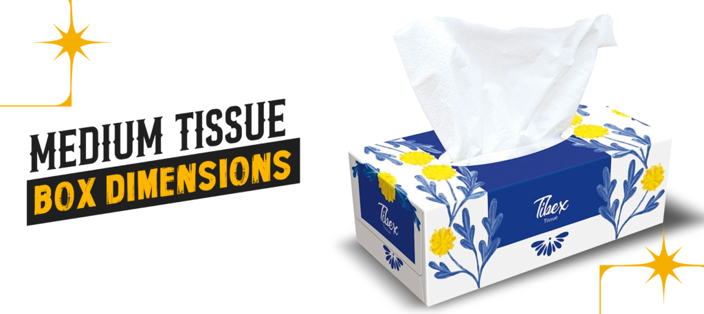Medium Tissue box dimension