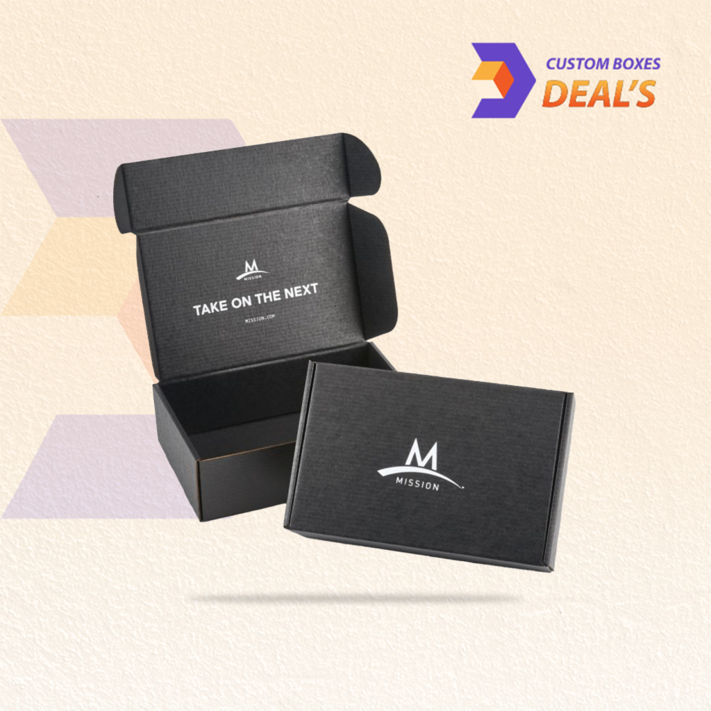 Custom Black Mailer Boxes with Logo