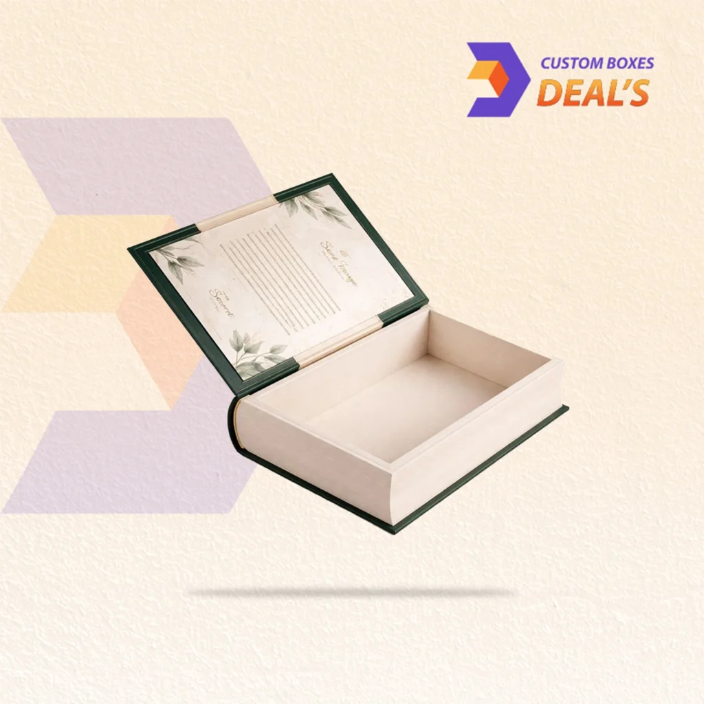 Luxury book style boxes for gift and product packaging