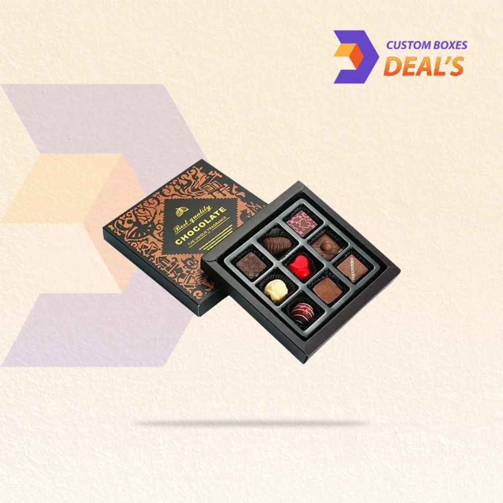Personalized chocolate boxes with inserts for premium presentation
